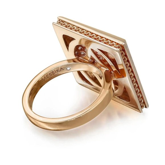 Messika 1.11Cttw Spiky Diamond Cocktail Ring 18K Rose Gold Size 53 US 6.5 - Picture 3 of 6